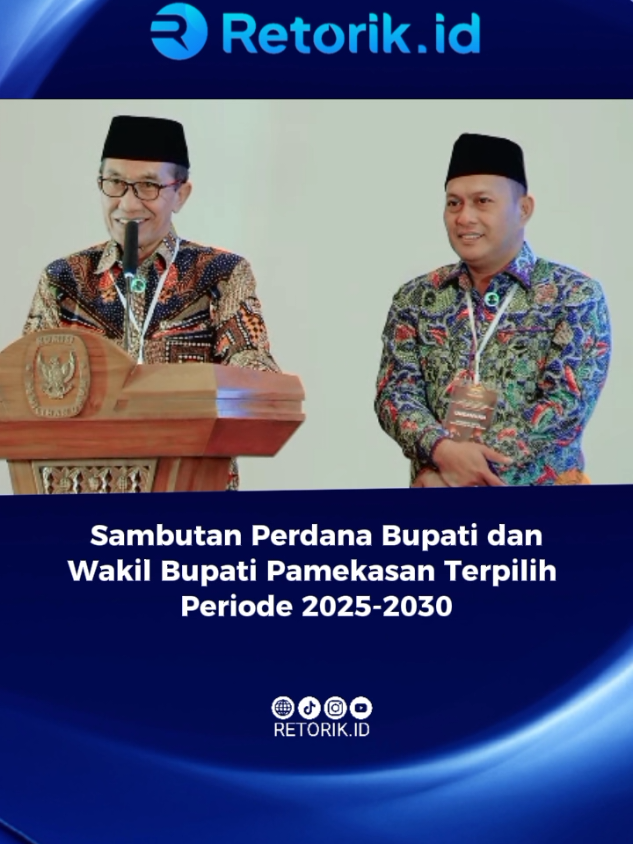 Komisi Pemilihan Umum (KPU) Kabupaten Pamekasan, Madura, Jawa Timur, menetapkan pasangan KH Kholilurrahman dan Sukriyanto (KHARISMA) sebagai Bupati dan Wakil Bupati Pamekasan terpilih periode 2025-2030. #bupatipamekasan #wakilbupatipamekasan #kharisma #pamekasan #pilkadapamekasan #kpupamekasan #retorik #viraltiktok #viralvideo #fypage #fypシ゚viral 