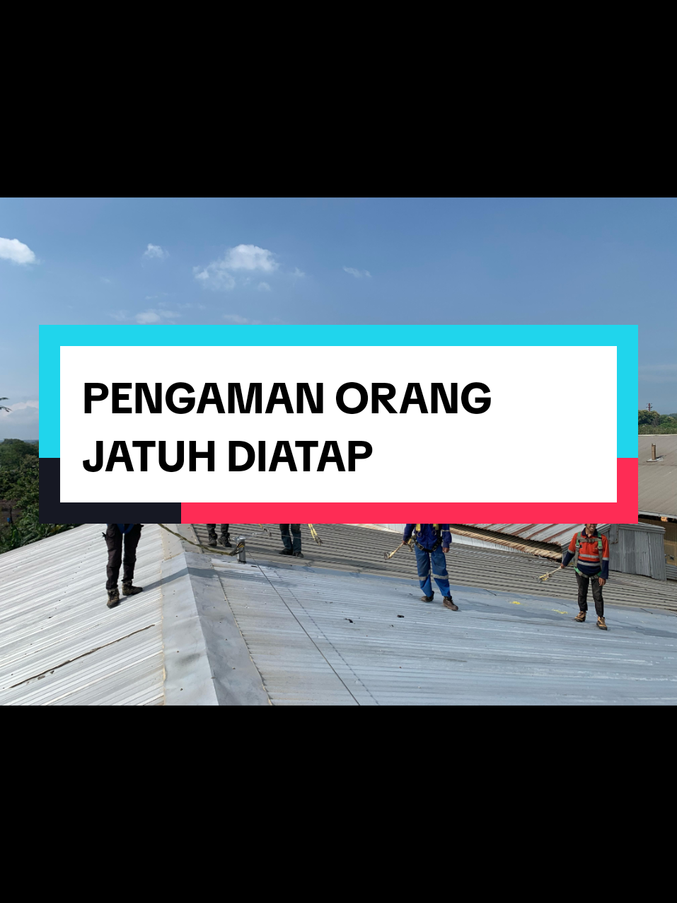 #thanxgod🙏  Hai gaes... Puji Tuhan Tim Kuli panggilan.... habis menyelesaikan proyek pemasangan Safety line diatas atap... di salah satu pabrik makanan di Jawa Tengah... karena seringkali banyak kejadian kecelakaan pekerja jatuh dari atap #safetyline #rooflifeline #terjatuh #talipengaman #roof #talangfiberglass #talangfiber #sandwichpanel #atapsandwichpanel #renovasiatap #tukangkontruksi #kulipanggilan #galvalum #tukangbangunan #tukangtalang #ataptanpasambungan #atapupvc 