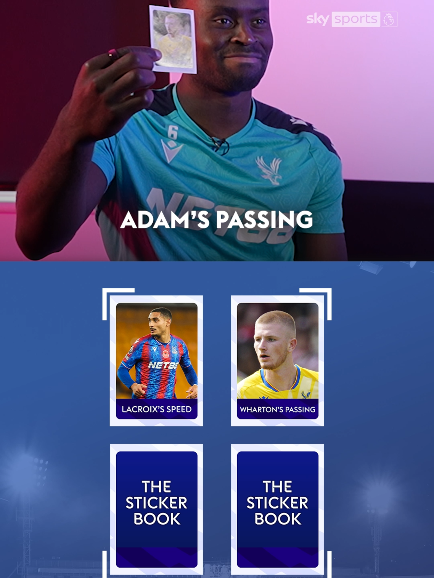 Which Palace teammate would Marc Guehi choose to swap skills with? 👀 #marcguehi #crystalpalace #stickerbook #PremierLeague