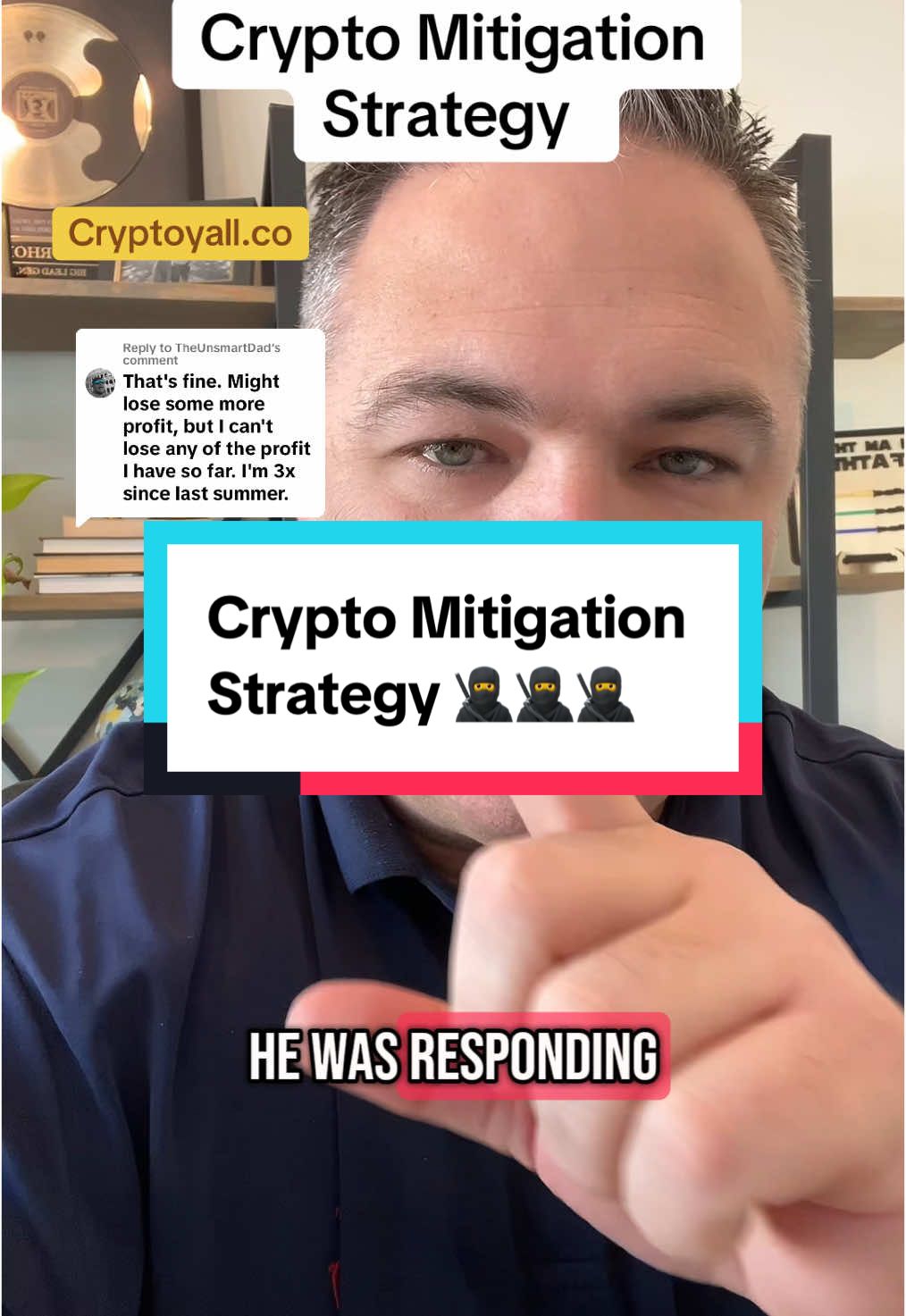 Replying to @TheUnsmartDad Crypto Mitigation Strategy 