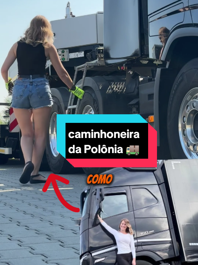 essa caminhoneira mostra o dia a dia nas estradas da Polônia. credits: @Iwona Blecharczyk  #caminhao #caminhoneiro #caminhaopaixao 