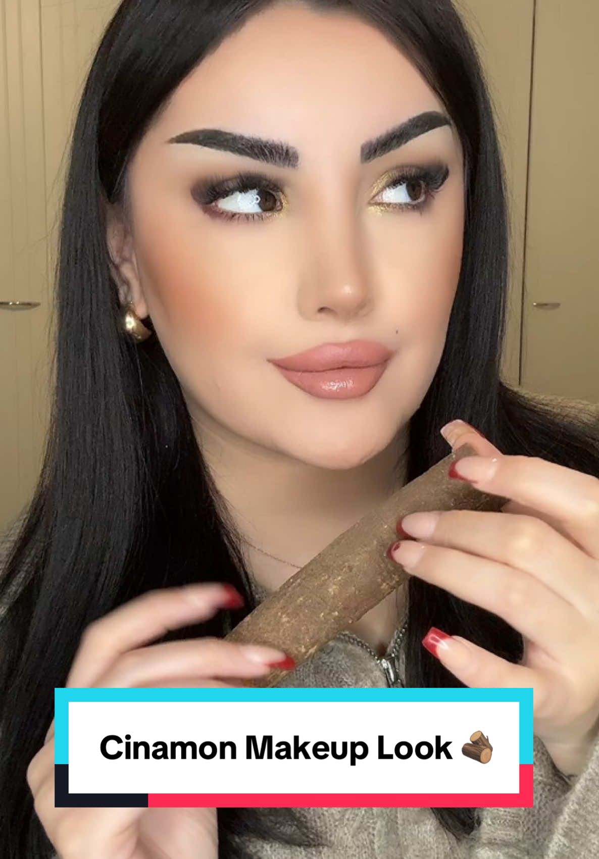 Cinamon Makeup Look 🪵 #nojeenmakeup #nojeen #اكسبلورexplore #explore #trending #cinamon #makemefamous #makeuptutorial #ترند_جديد #ترند_تيك_توك #شعب_الصيني_ماله_حل😂😂 #videoviral #makeupartist #fyp #foryou 