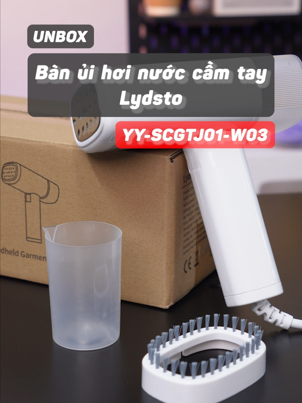 Unbox Bàn ủi hơi nước cầm tay Lydsto YY-SCGTJ01-W03 #xuhuong #LearnOnTikTok #banui #unbox #chiemtai 