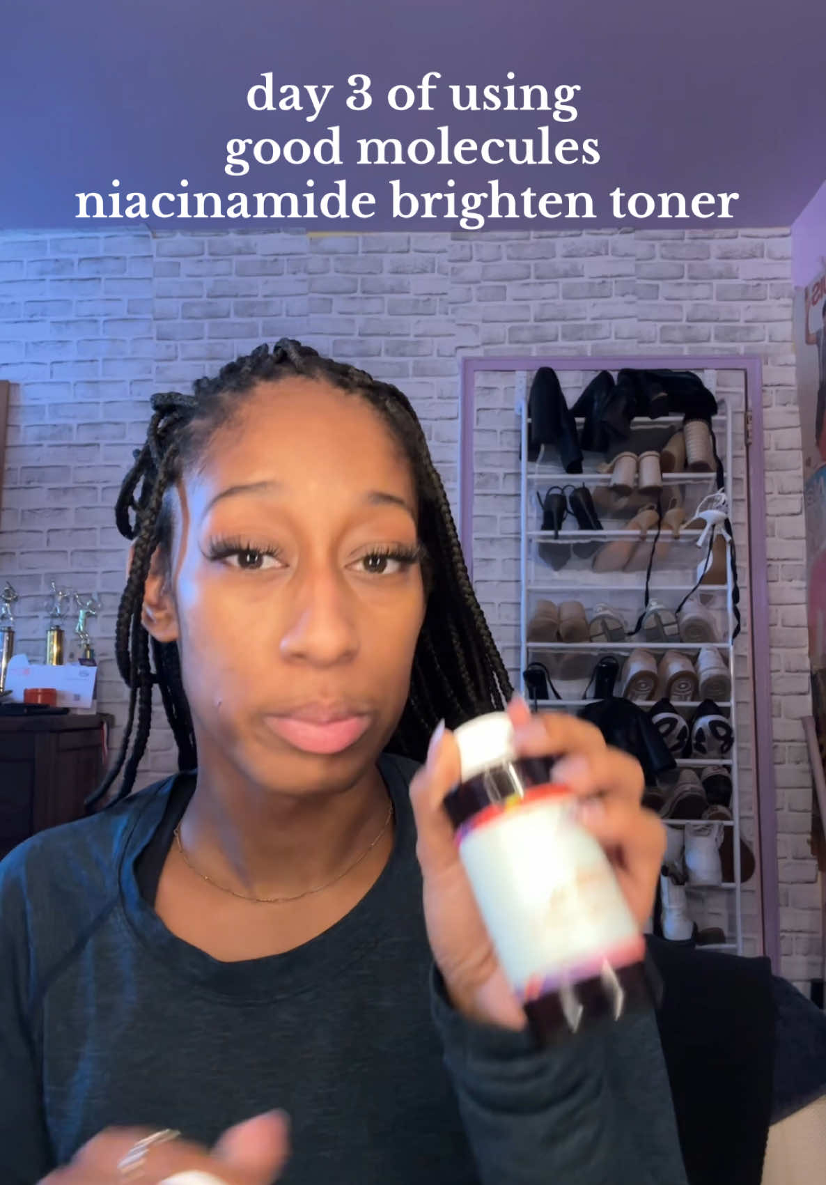 Replying to @appleuser5693877 I SWEARRRR by this product @Good Molecules #skincare #skincaretips #toner #acnescars 