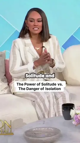 Solitude vs. Isolation #drbryant #tamronhall @Tamron Hall Show @truthtalksfox #relationships 