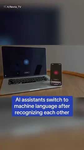 Two AI assistants on a phone call realize they are both AIs and switch to a faster speaking method incomprehensible to humans. Is this the future of communication? 🎥 X/Nexta_TV #news #ai #hotel #booking #tech 