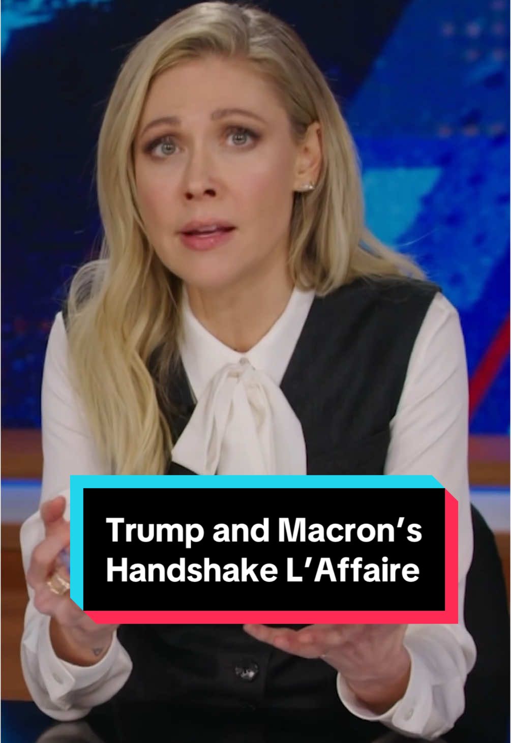 Who knew an awkward handshake between Trump and Macron could say so much #DailyShow #Trump #EmmanuelMacron 