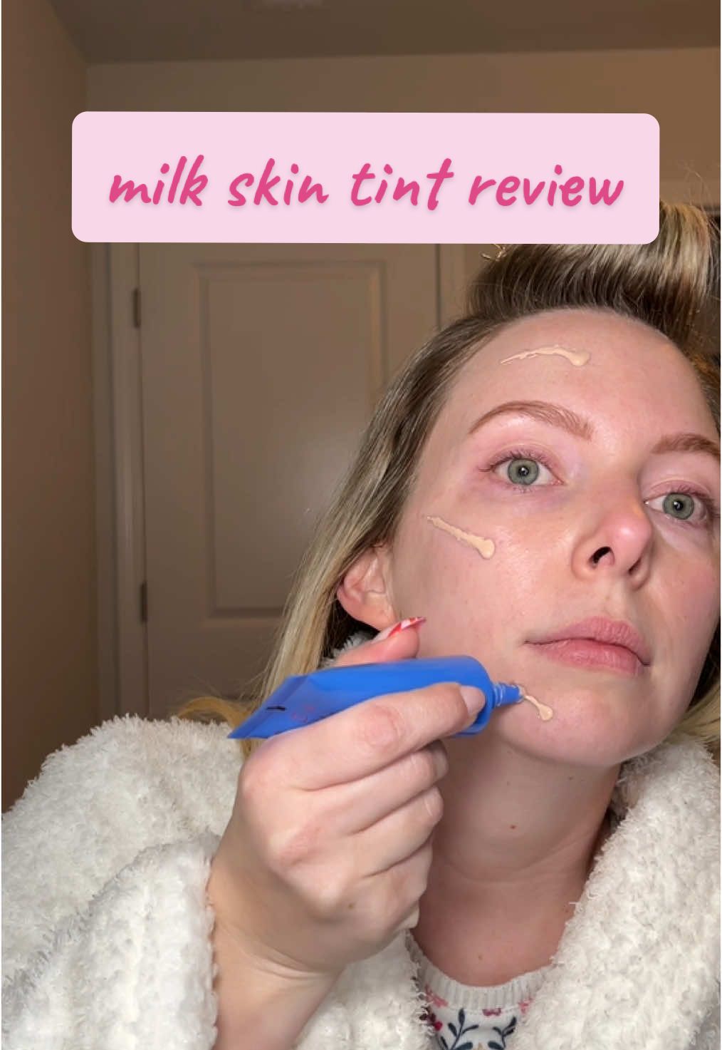 I can’t stop talking about this skin tint. It is just too good! @milkmakeup #milkmakeup #milkskintint #skintint #beforeandafter 