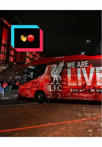The Reds have arrived at Anfield 💪 #LiverpoolFC #PremierLeague #LFC 
