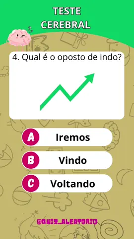 🧠 TESTE CEREBRAL  #quiz #adivinha #desafio #teste #cerebral