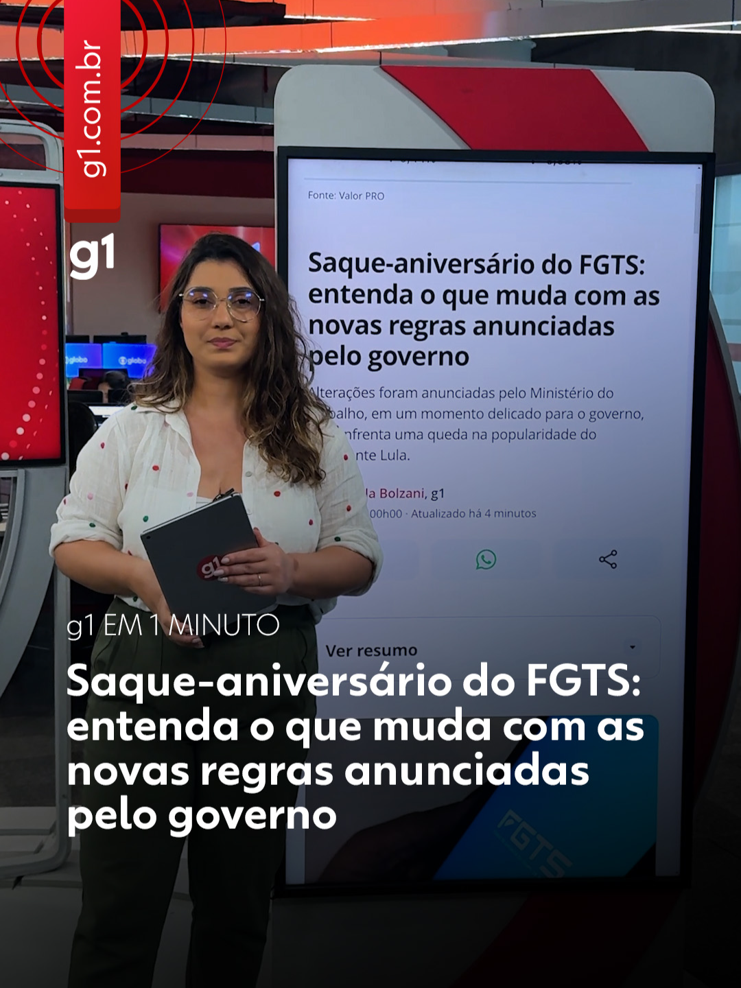 Veja os destaques do #g1em1minuto desta quarta-feira, 26 de fevereiro #g1