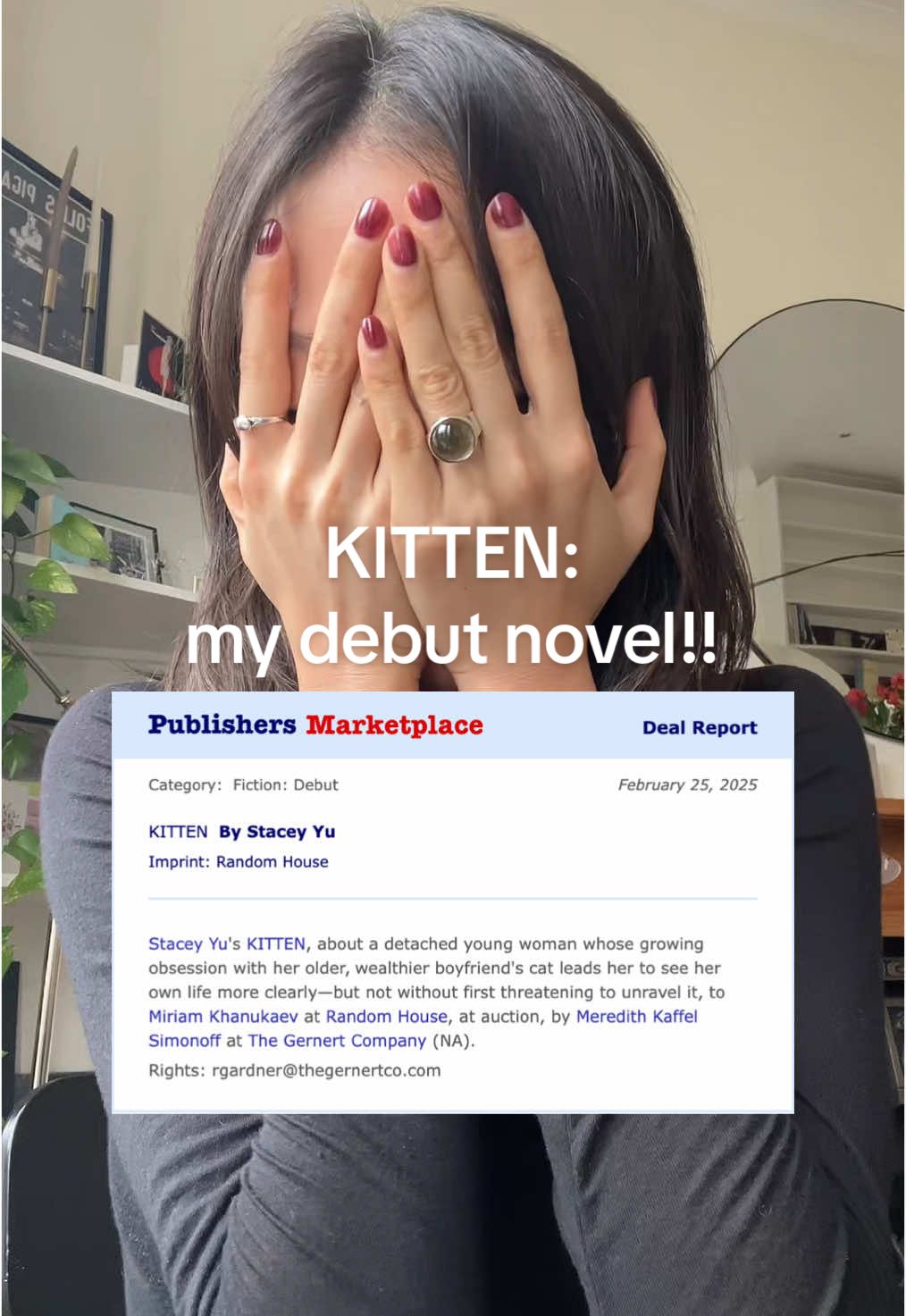 i sold my book!!!!!!! kitten will be ready to play very soon*  💙@Random House Books  *in 18-24 months #randomhouse 