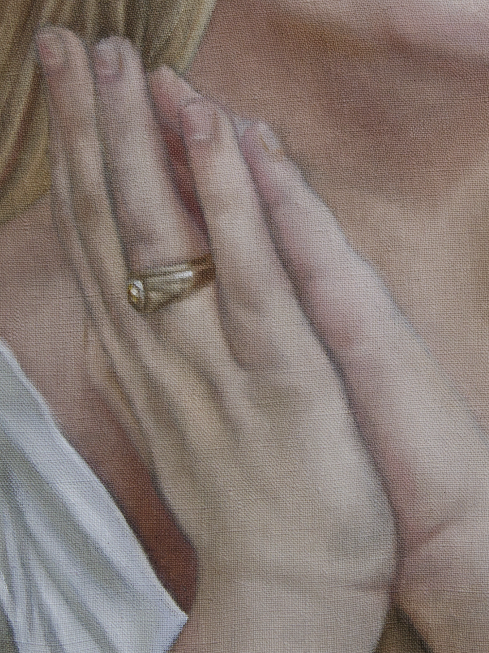 Brittany Broski 🤍 Etienne Marquis. 2025. Brittany Broski. Oil on Linen. 42 x 29 cm =- As an avid podcast enjoyer who listens while painting. I have found myself enamored by the work of Brittany Broski in her series 'The Broskis Report'.  Her quick wit, intelligence, comical and emotional anecdotes on the world as well as her ability to weave through memory and etymology tangents while constantly learning new information are just a few of the reasons why I tune in. I was re visiting a few of her older podcasts where in an episode titled 'My Controversial Thoughts on Shrek 2' (entirely unrelated to the speech I will be quoting), She talks about societal pressures to confirm the ever-changing standard of beauty.  She states that there was an era where women who looked like her had their time. That beauty trends have moved on and that women who look like her in the current day are no longer seen as beautiful. She questions why these things change and makes a statement about the pride she feels in looking like her parents and how that is something which has helped her to love her own features. She then goes on to talk about her rejection of modern day beauty and how she is actively seeking to enhance and be proud of the features she has instead of attempting to hide them. 