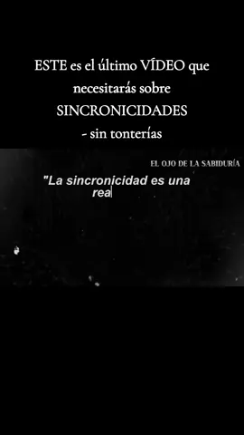 ESTE es el último VÍDEO que necesitarás sobre SINCRONICIDADES - sin tonterías #despertarespiritual #espiritualidad #conocimientoesoterico #cocimientooculto 