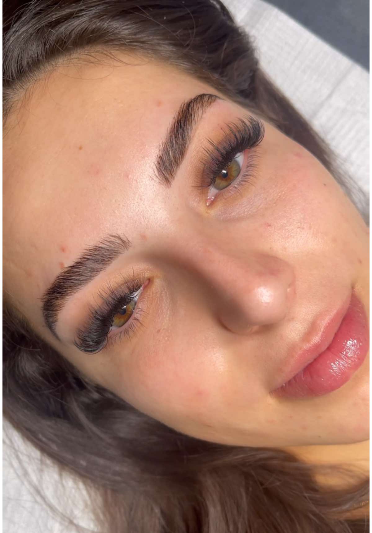 filled in brow laminations make SUCH a difference 💁‍♀️✨ #azbrows #arizonabrows #browlaminationtutorial #fyp #browtok 