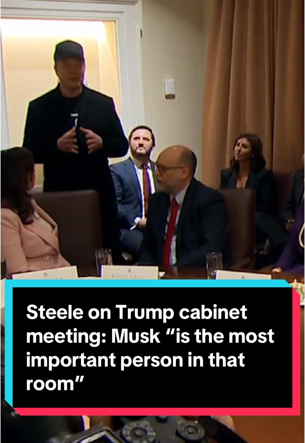 Elon Musk dominated the start of President Trump's first cabinet meeting of his second term. Former RNC Chairman Michael Steele reacts to Musk's comments on “Chris Jansing Reports.” #elonmusk #trump #politics #news