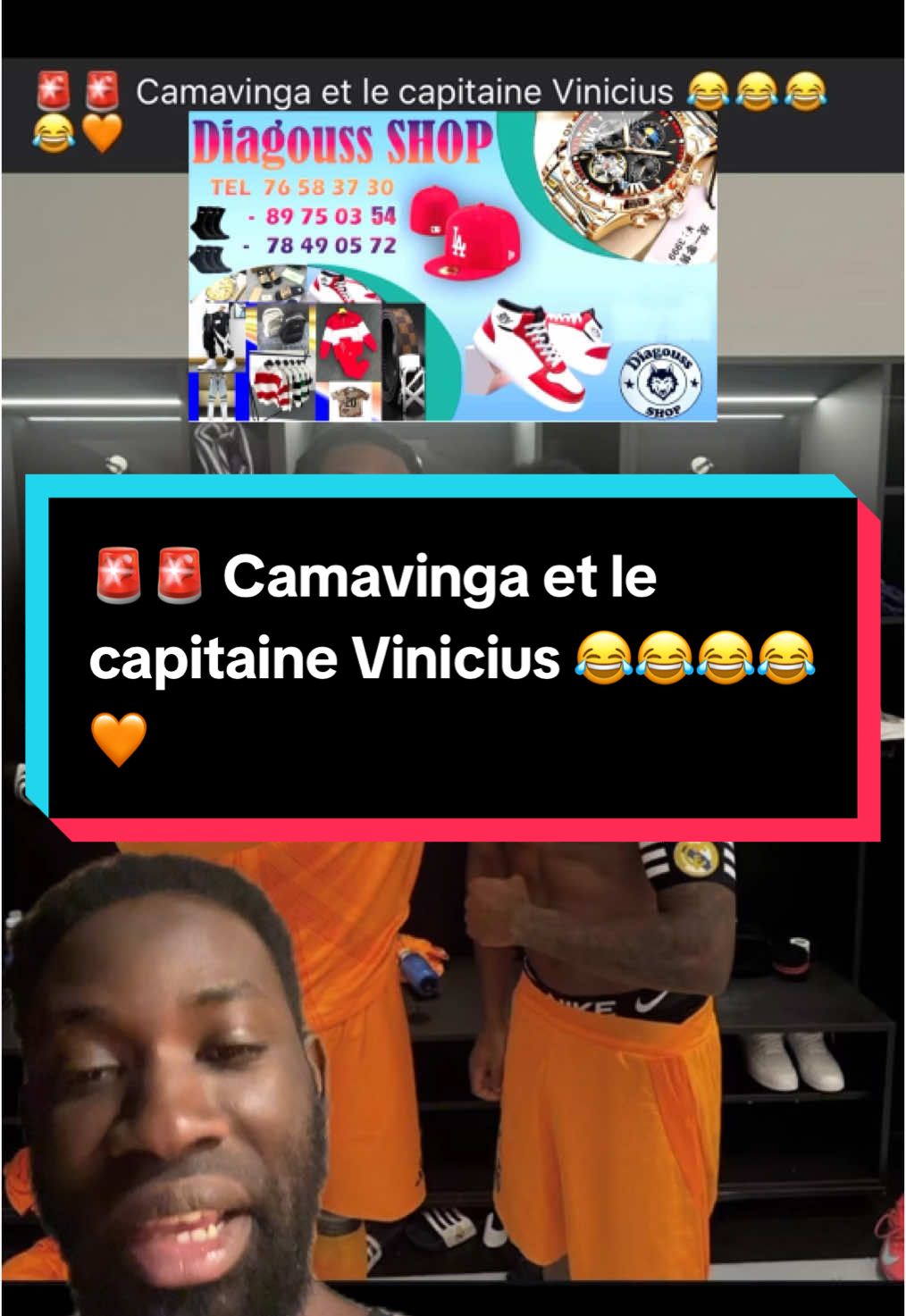 🚨🚨 Camavinga et le capitaine Vinicius 😂😂😂😂🧡