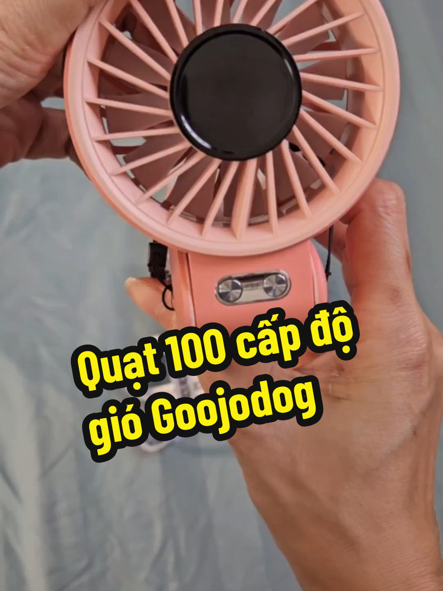 Quạt 100 cấp độ gió Phiên bản mới nhất giá hạt dẻ nhà Goojodog#quatcamtay #quattichdienmini #quatcongnghe #quatgoojodoq #xuhuongtiktok #LearnOnTikTok 