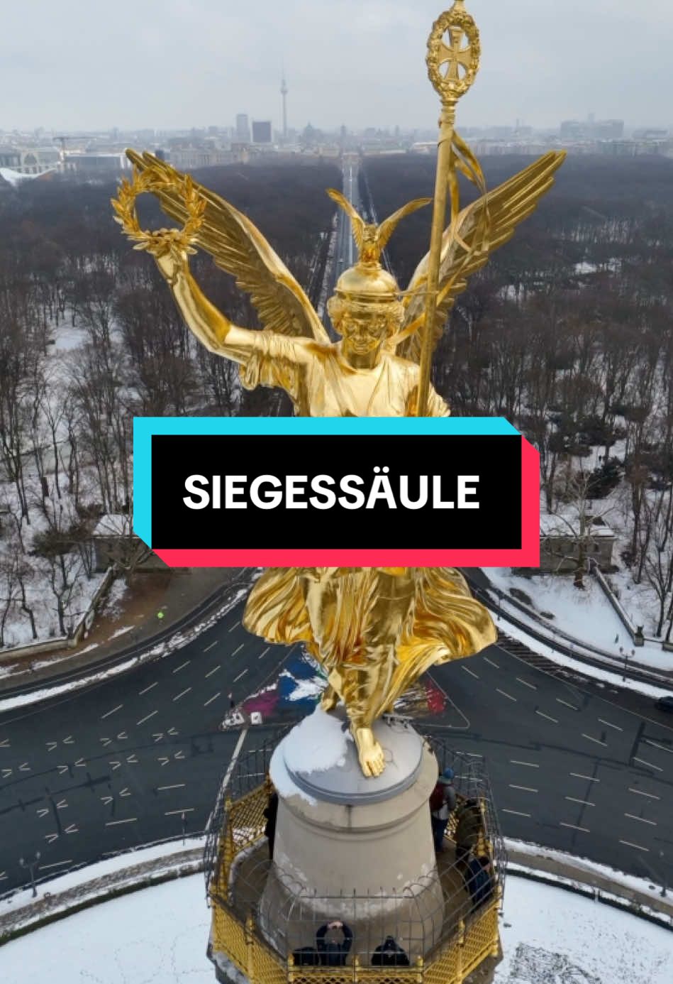 🌟 The Victory Column in Berlin – A Landmark Full of History! 🇩🇪 The Victory Column, an impressive monument in the heart of Berlin, was erected in 1873 to celebrate Prussian victories in the wars of 1864, 1866, and 1870/71. 🏰⚔️ But that’s not all: it also stands as a symbol of Germany’s unity and the strength of the capital! ✨ The golden “Victoria” at the top, also known as “Goldelse,” is 8.3 meters tall and gives the monument its unmistakable charm! 🏅✨ The Victory Column is more than just a structure – it tells stories of wars, peace, and German history. But it’s not only history you’ll find here: from the viewing platform, you can enjoy a breathtaking view of Berlin! 🌇👀 So why should you visit? 📸 The view is incomparable, the historical context is fascinating, and the energy of this place is simply magical! ✨ #dronephotography #photographer #dronephotographer #drone #drones #droneshot #dji #meteora #travel #PlacesToVisit #fpv #epictiming #epic #dronesadventure #adventure  #elnido #beautifuldestinations #paradise #travelblogger #europe #visiteurope #dronepilot #cinematic #glacier #dronevideo #cabin #village #travelinspiration #viral #travelideas