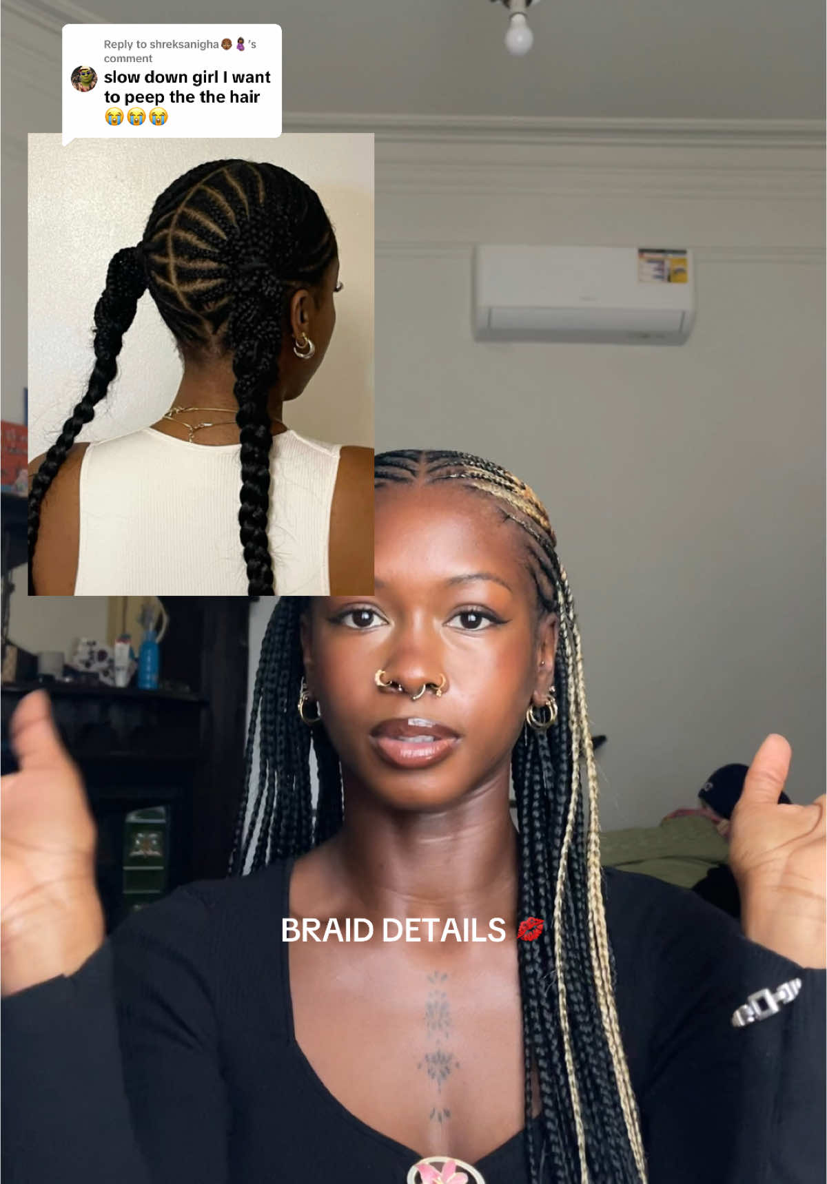 Replying to @shreksanigha👩🏾‍🦲🤰🏾 Here you go my darling ❤️ #ykjjah #braids  