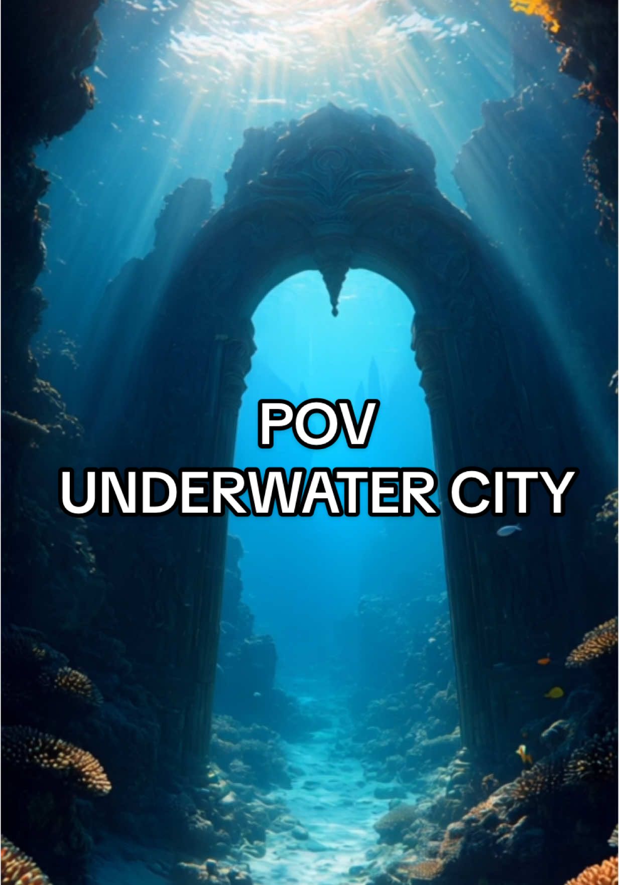 Exploring a Sunken City as a Mermaid 🌊✨| First-Person POV Underwater Adventure #ocean #ai #story #fyp #sea #4KVideo #oceanlover 