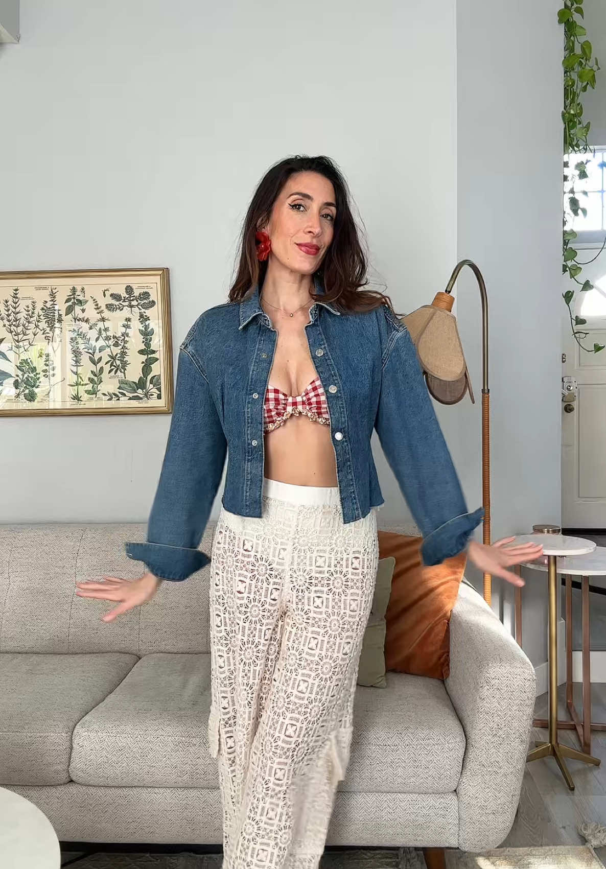 I don’t know what this style is called but it’s so me! 🍒 #bratop #bustier #stylingvideo #stylinginspo #stylingoutfits #over40fashion #40sclub #over40style 