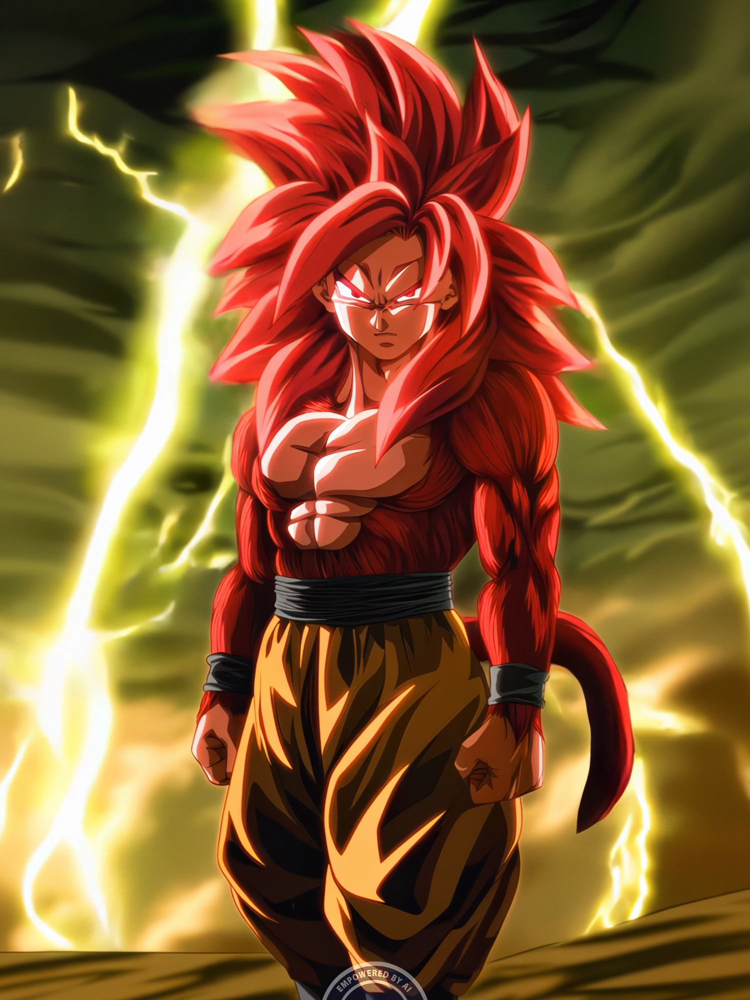 Goku SSJ4: El regreso de una leyenda 🔥⚡ #aiart #midjourney #fyp #wallpaper #fondodepantalla #qintiai #ssj4 #dragonballdaima #dragonball #dragonballsuper #dragonballgt