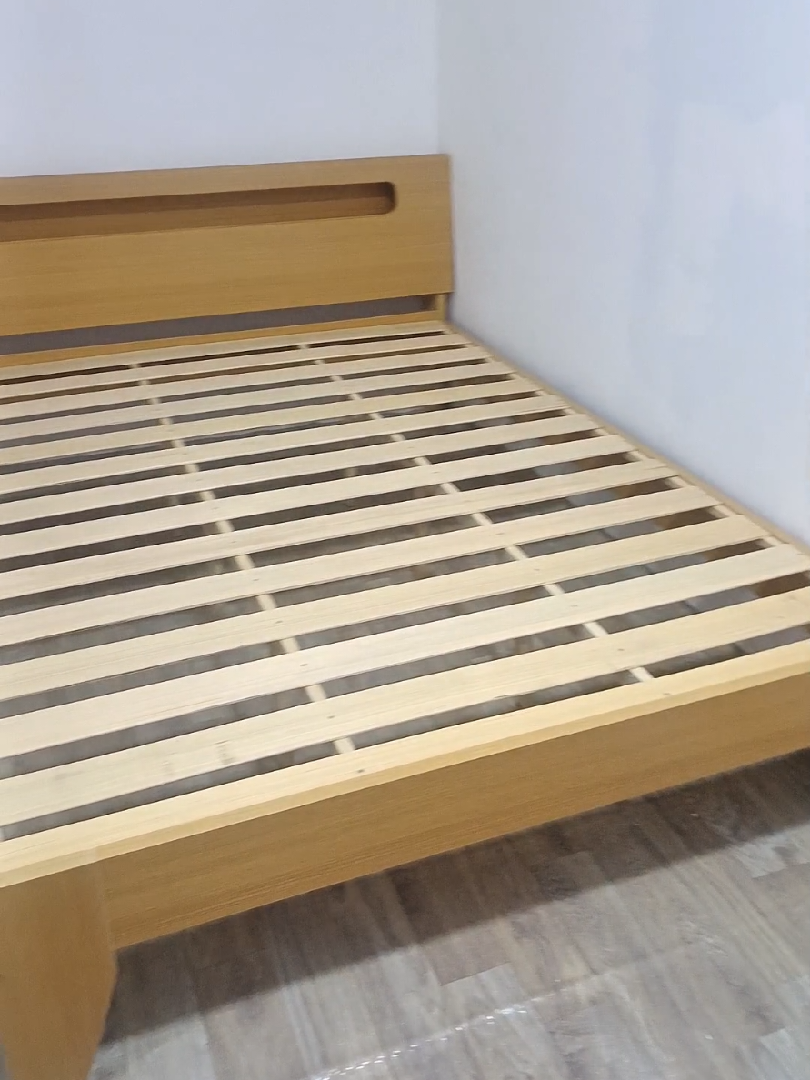 Solid Wood Bed Frame😍 #bedframe #solidwood #solidwoodbedframe #woodbedframe #teamkahoy 