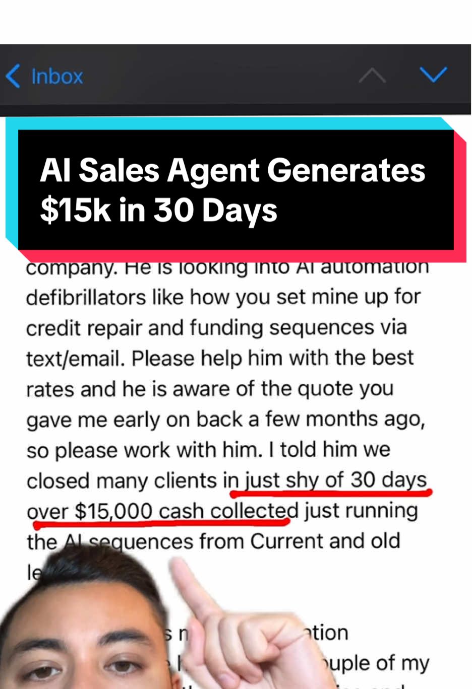 $15k in first 30 days using an #aisalesagent #aiforbusiness #aitools 