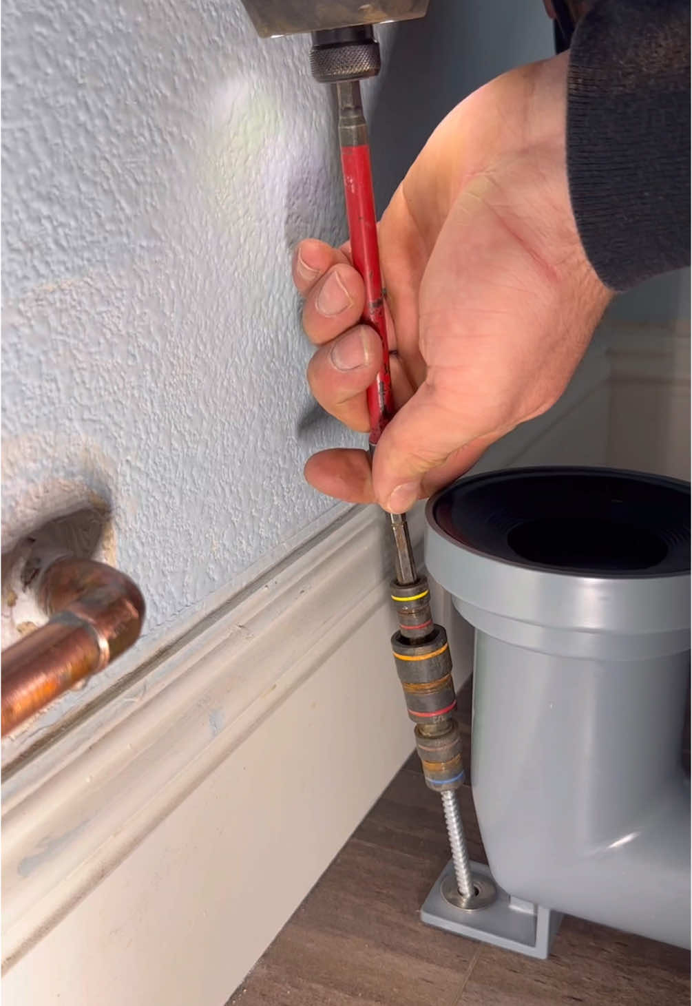 installing a $2500 toilet 