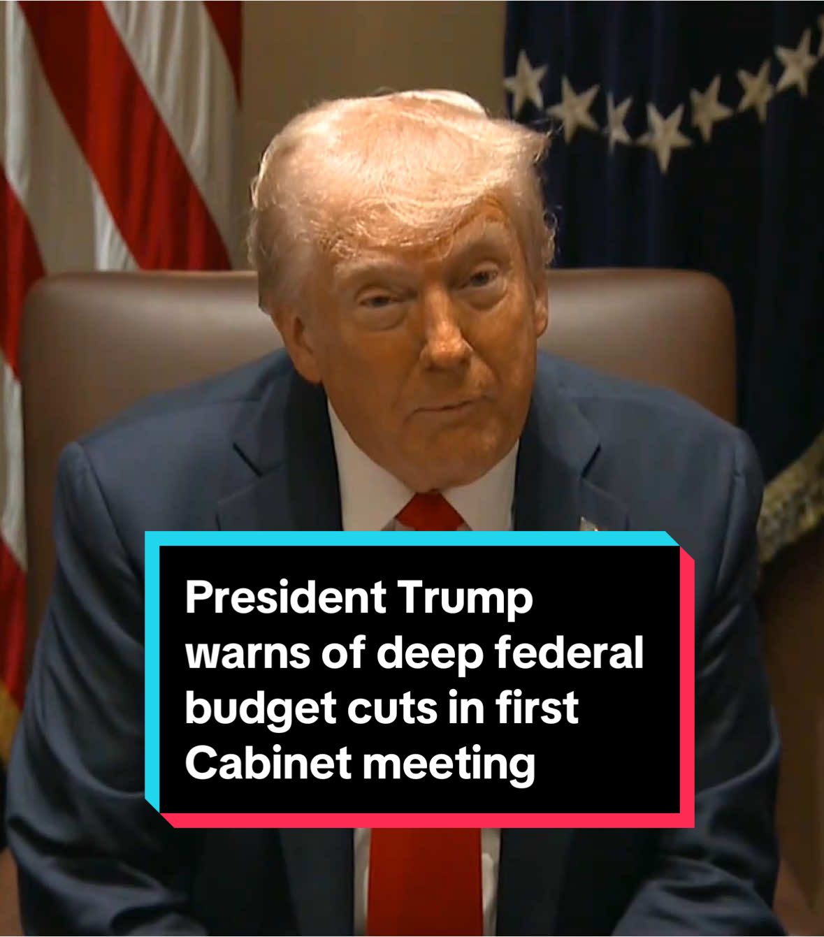 In his first Cabinet meeting at the White House, President Trump praised Elon Musk for his cost-cutting approach and warned of deep federal budget cuts, including a potential 65% reduction at the Environmental Protection Agency. #trump #news #donaldtrump #elonmusk #government #epa #musk 