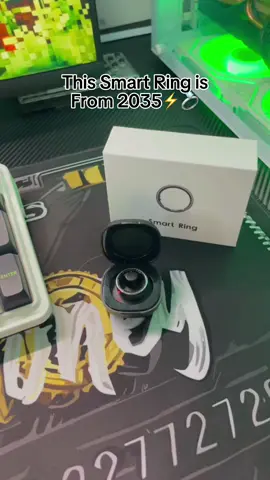Guys, you won't believe what the Multifunctional Smart Ring can do! Control your TikTok while monitoring health metrics. This ring is made from stainless steel, and it’s water resistant! It comes with a compact charging case that lasts for 4-7 days. Check it out now! #fyp #tiktokshopfinds #tiktokmademebuyit #smartring #yoyo 