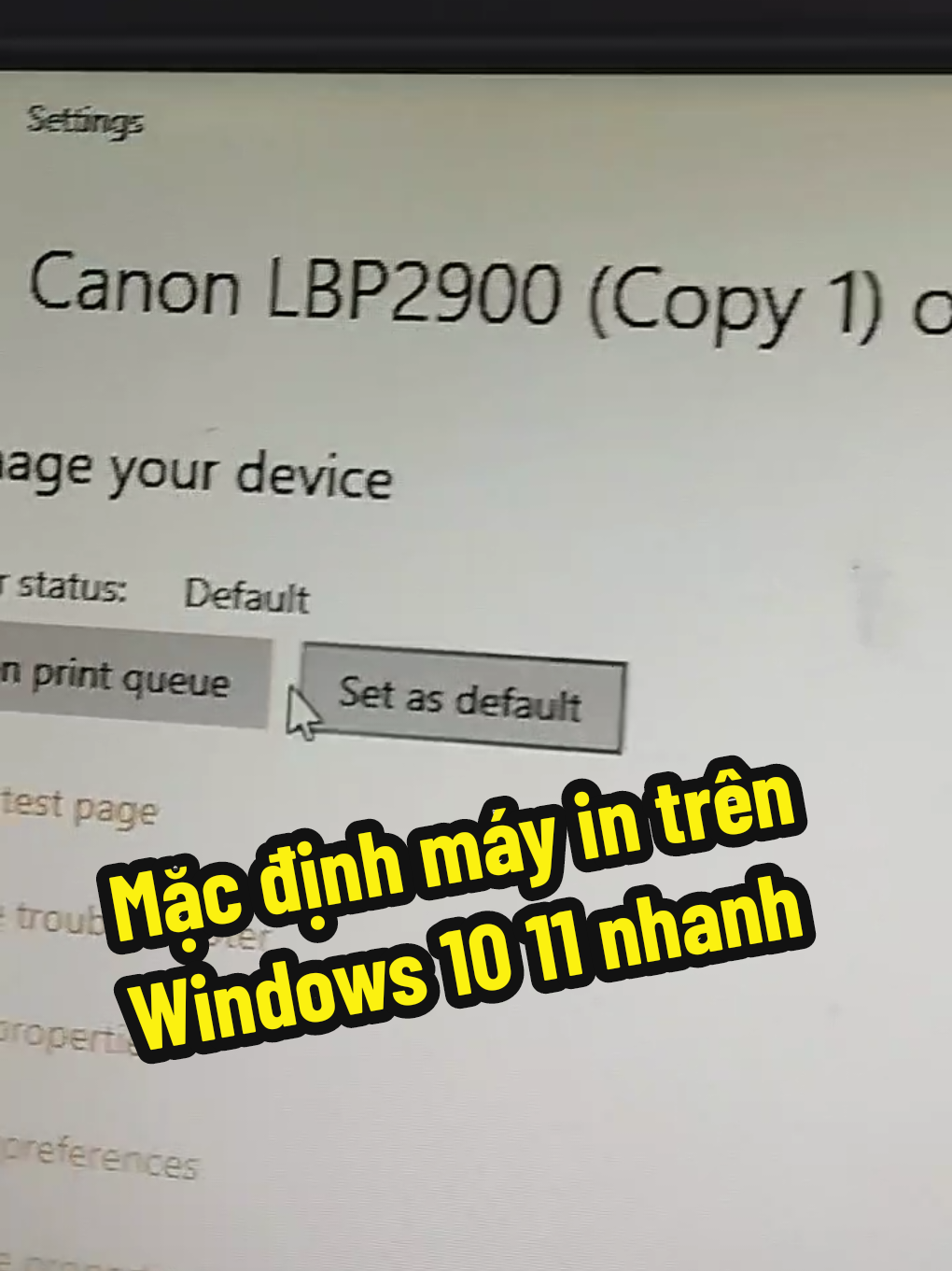 Trả lời @thayphong99770 Mặc định máy in trên máy tin #windows10 #windows11 #vitinhminhkhang #xuhuong #viralvideo #viral 