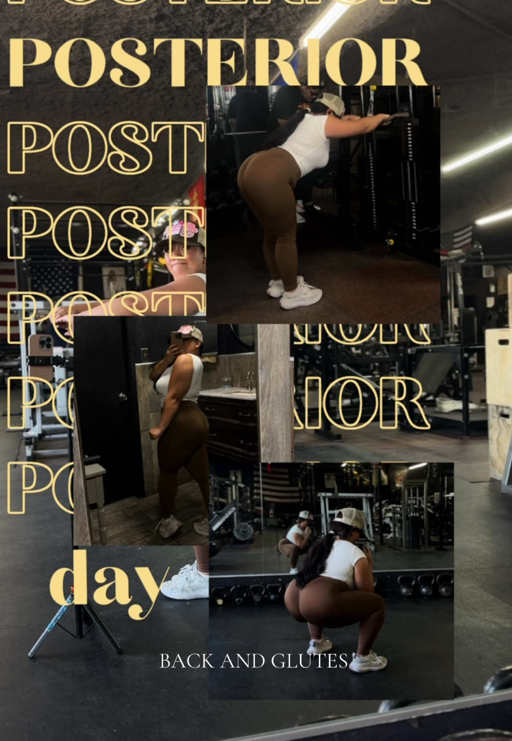 posterior day: back and glutes #workout #gymgirl #Fitness #gymmotivation #backday #gluteworkout 