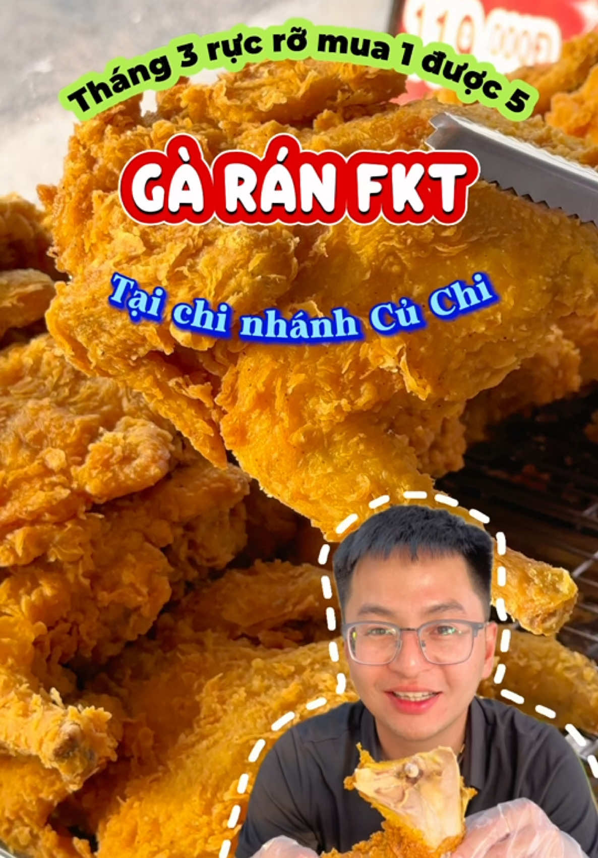 Gà rán nguyên con tại FKT Củ Chi, 1 mà được tận 5 #xuhuong #reviewanngon #ancungtiktok #trending #food #garannguyencon #cuchi #FoodFestonTikTok 