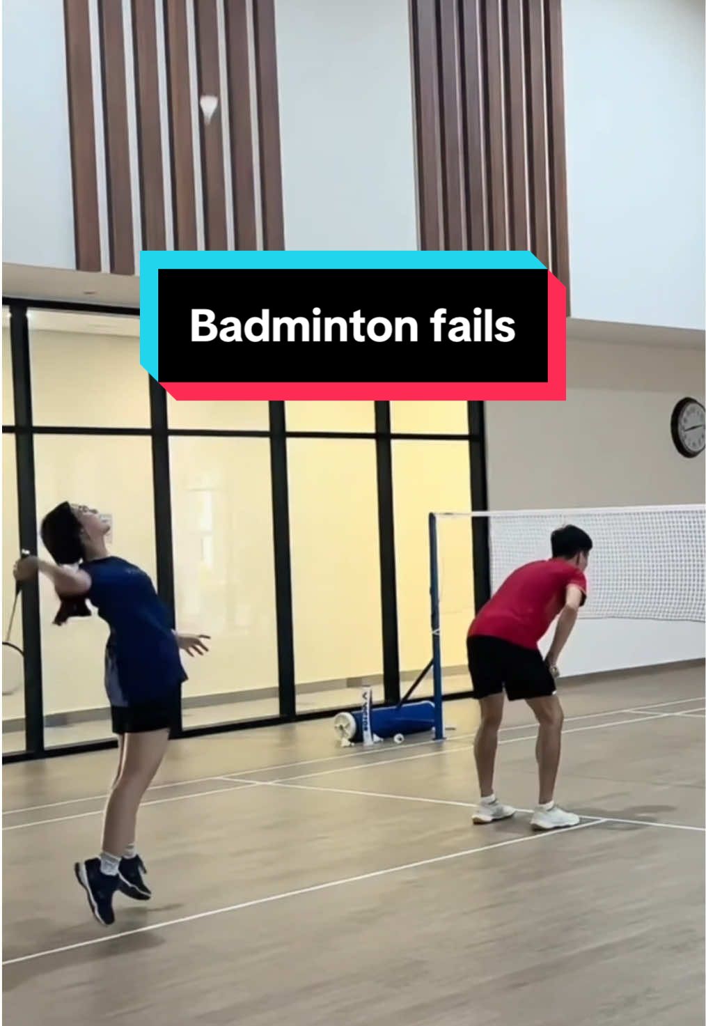 You don’t get better at badminton without receiving a few headshots 🤪 #badminton #singapore #fyp #funny #friendlyfire 