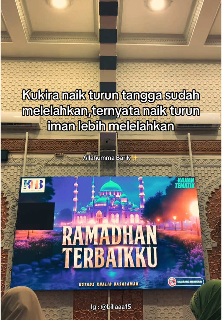 Recharge Iman Sebelum Ramadhan✨ #masjidnurulimanblokmsquare #kajian #kajiansunnah #kajianustadzkhalidbasalamah #nurim 