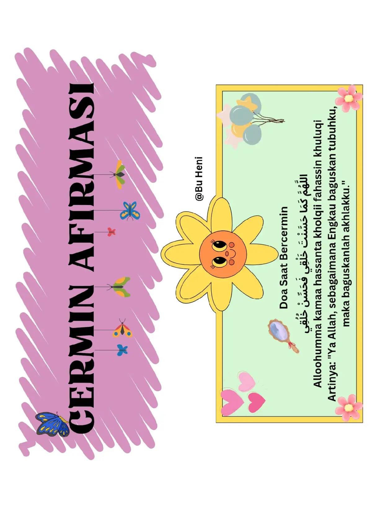Untuk ditempel pada cermin afirmasi #buhenibumijawa #gurukontenkreator #buguru #cermin #cerminafirmasi #cerminafirmasipositif #afirmasipositif #afirmasi #afirmasidiri 