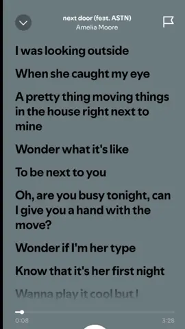 I'm in love with this song 😆#nextdoor #lyricsvideo #foryou #spotify #fyp #xyzbca 