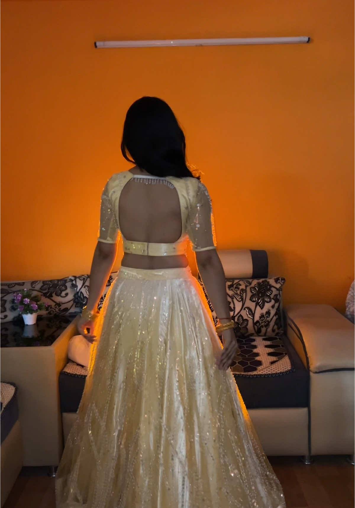 Heavy pearl studded lehenga available in different colors . #mdboutiquecollection #fyp #fypシ゚viral #lehenga #handwork #nepal #engagementlehenga ##receptiondress #nepal 