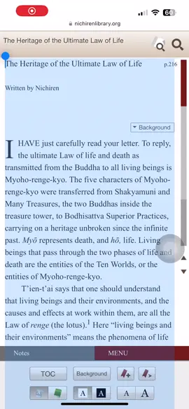 Heritage of the ultimate law of life and death 