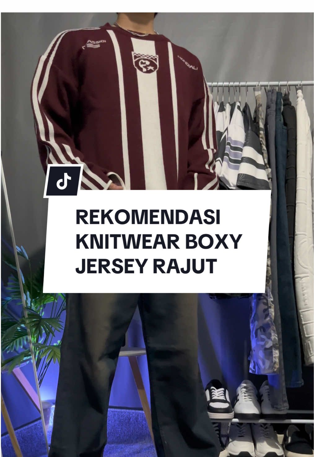 Rekomendasi knitwear Jersey boxy by. @Figco Eternity Market #knitwear #knitwearoutfit #atasanpria #atasanwanita #rajut #jersey #boxy 