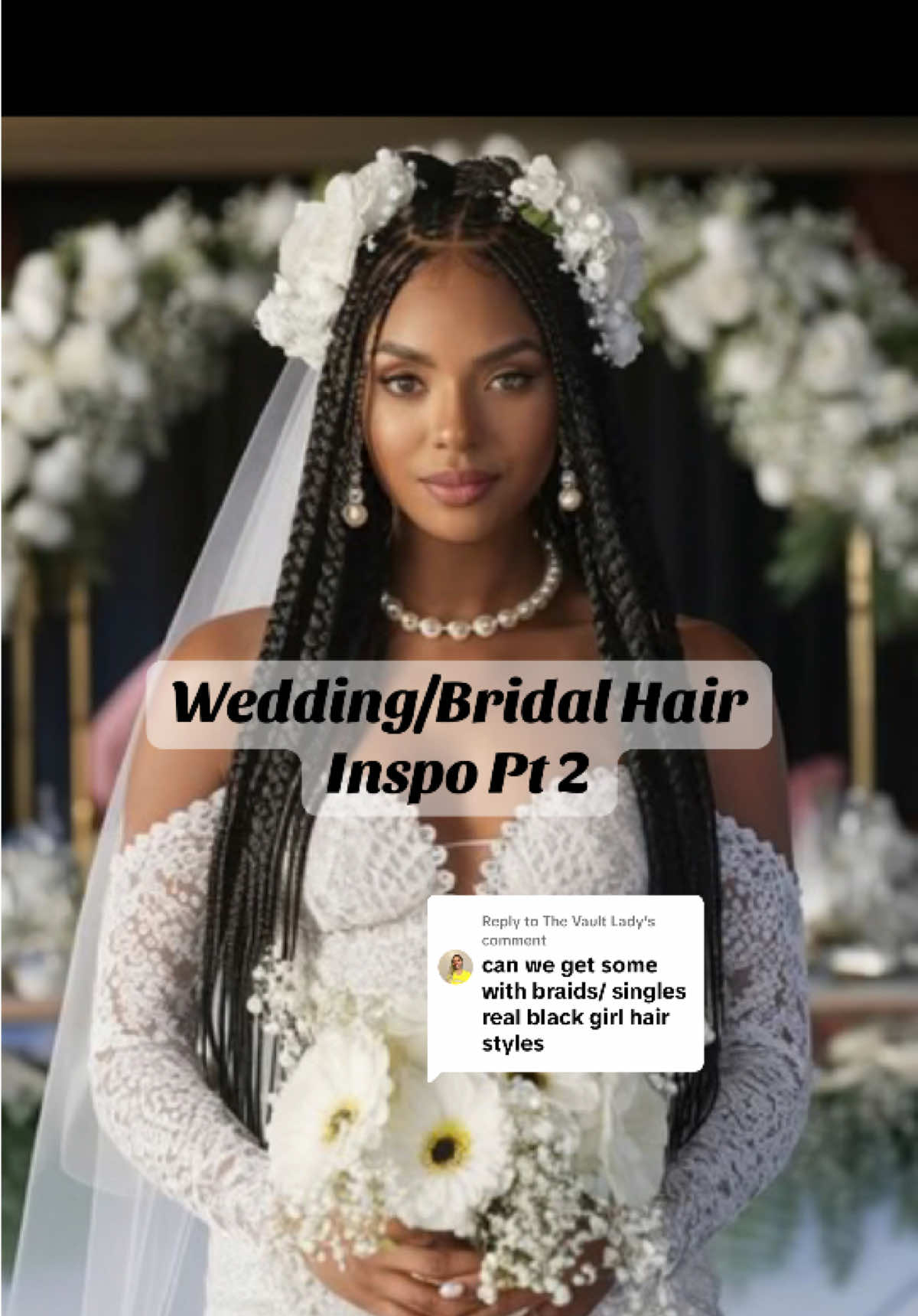 Replying to @The Vault Lady Bridal Hair Inspo PT 2 #weddingtiktok #bridesoftiktok #diybrides #wedding #blackgirlweddings #weddinginspo #blackweddinghairstyles #weddinghairstyle #weddinghair #bridalhairstyle #blackwedding 