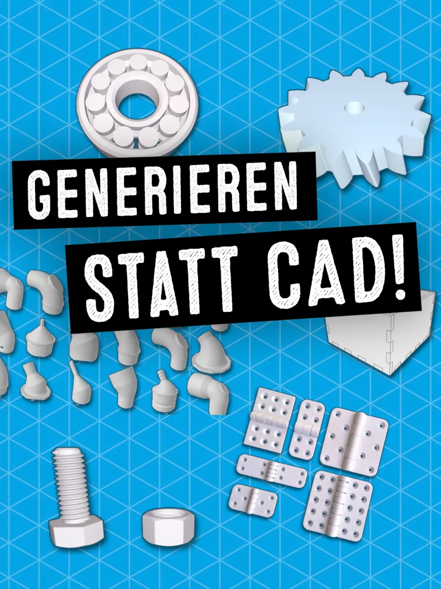 Wusstet ihr, dass ihr für den 3D-Drucker oder Lasercutter nicht immer alles selbst modellieren müsst? Es gibt nämlich Online-Generatoren, die euch fertige Modelle oder Bauteile auswerfen können. 😍 #CAD #Maker #DIY #Modellieren