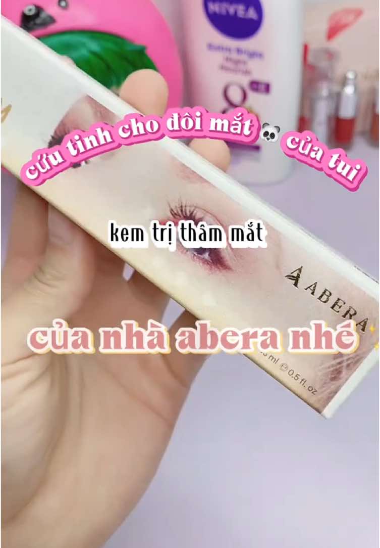 Cứu tinh cho mắt gấu trúc 🐼 đây rùiii 💗⚡️ Mãii keo @Abera - VietNam  #kemmatabera #thammat #trithammat #abera 