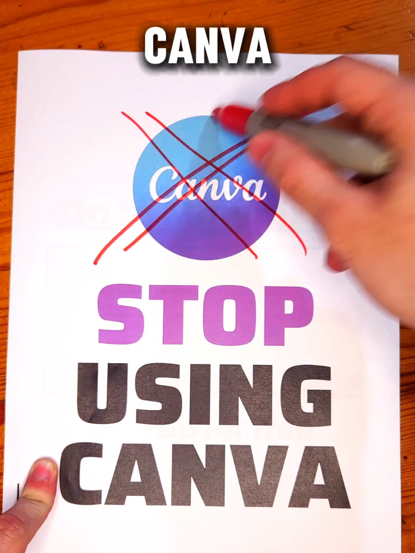 Stop Using Canva 🚫 #ai #viral #fyp 