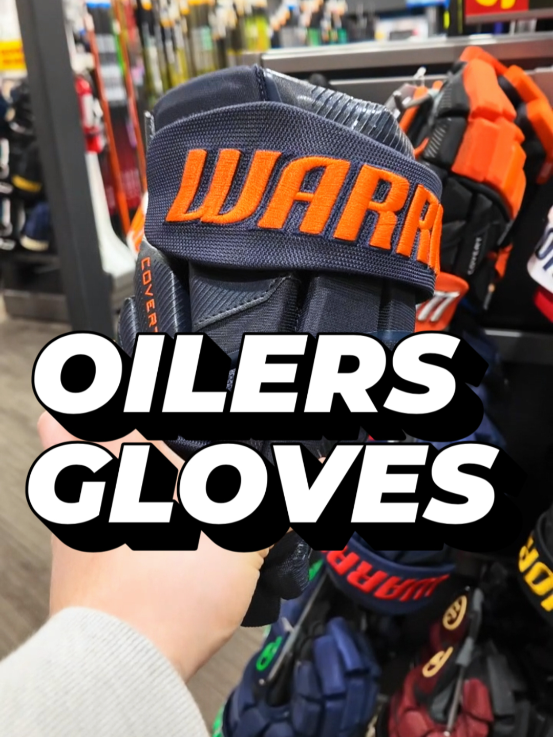 Hockey players, would you rock these Oilers Pro Stock Gloves? #hockey #hockeyshop #hockeyedits #hockeytok #canucks #fyp #hockeyshopbc #hockeytiktok #icehockey #hockeyticktoks #hockeymemes #hockeyvideos #oilers #oilersnation #edmontonoilers #draisaitl #mcdavid @tapeguyluke