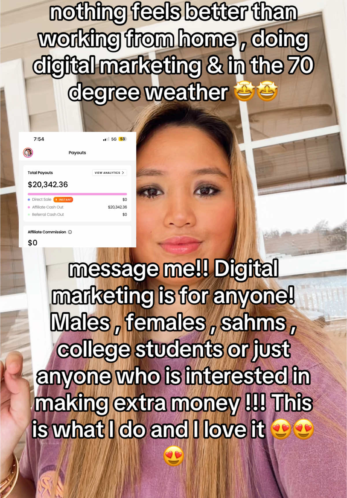 enjoying this beautiful Thursday weather while making money!! Message me if you’re interested!! Let me help you get started☺️ #digitalmarketingforbeginners #digitalmarketing 