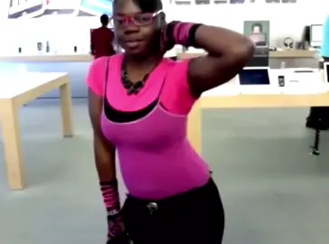she’s my icon and i steal her moves all the time #applestoregirl 