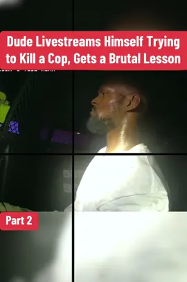Dude Livestreams Himself Trying to Kill a Cop, Gets a Brutal Lesson #cops #police #copsusa🚔🇺🇸 #policeofficer #foryou 